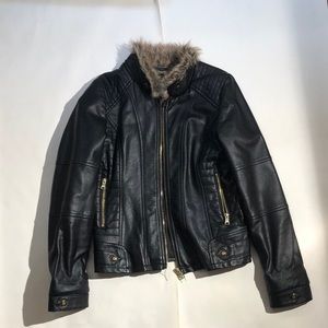 Black Jessica Simpson Leather Jacket